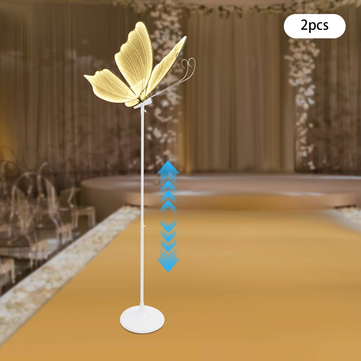 Romantic Butterfly Floor Lamp Creative LED Wedding Decoration Light