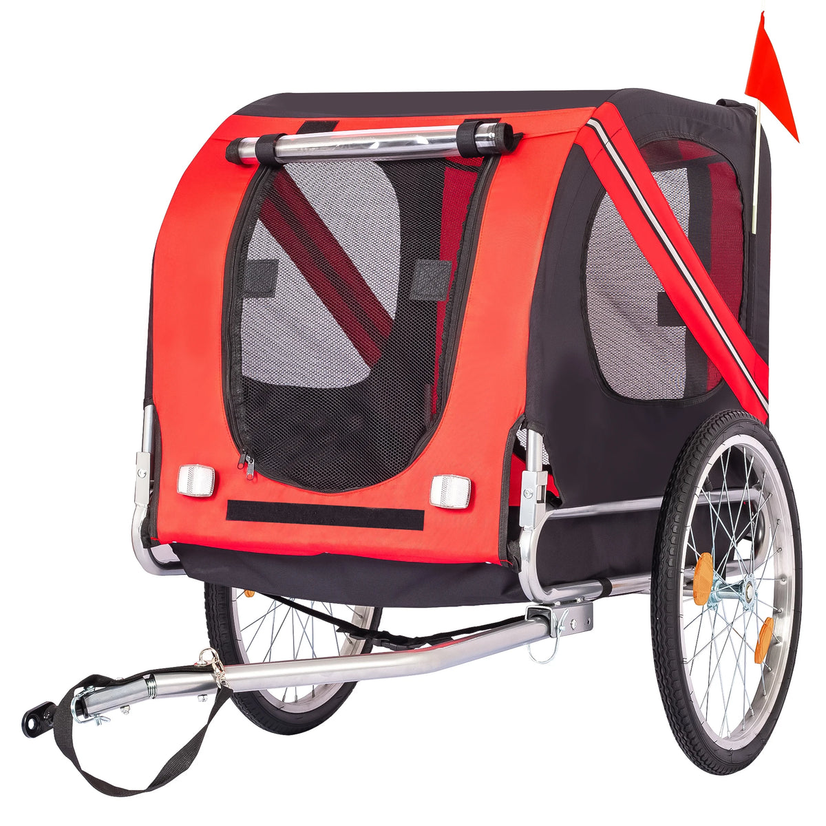 Twister.Ck Foldable Dog Bike Trailer with Universal Quick Release Wheels
