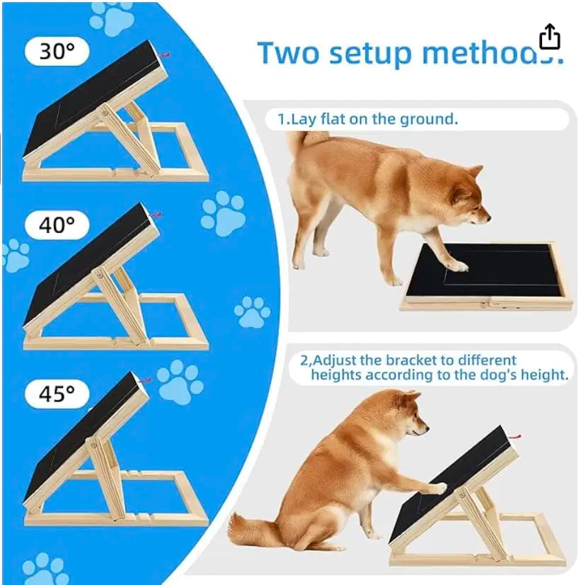 Wooden Dog Nail Scratch Board With Treat Drawer Adjustable