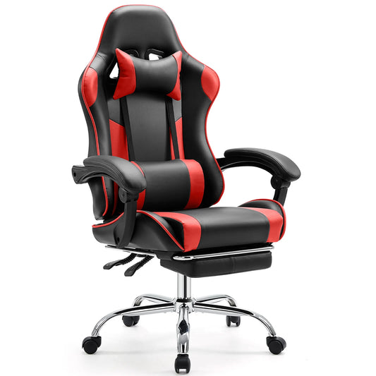 JHK Ergonomic Racing Gaming Chair With Adjustable Lumbar Support