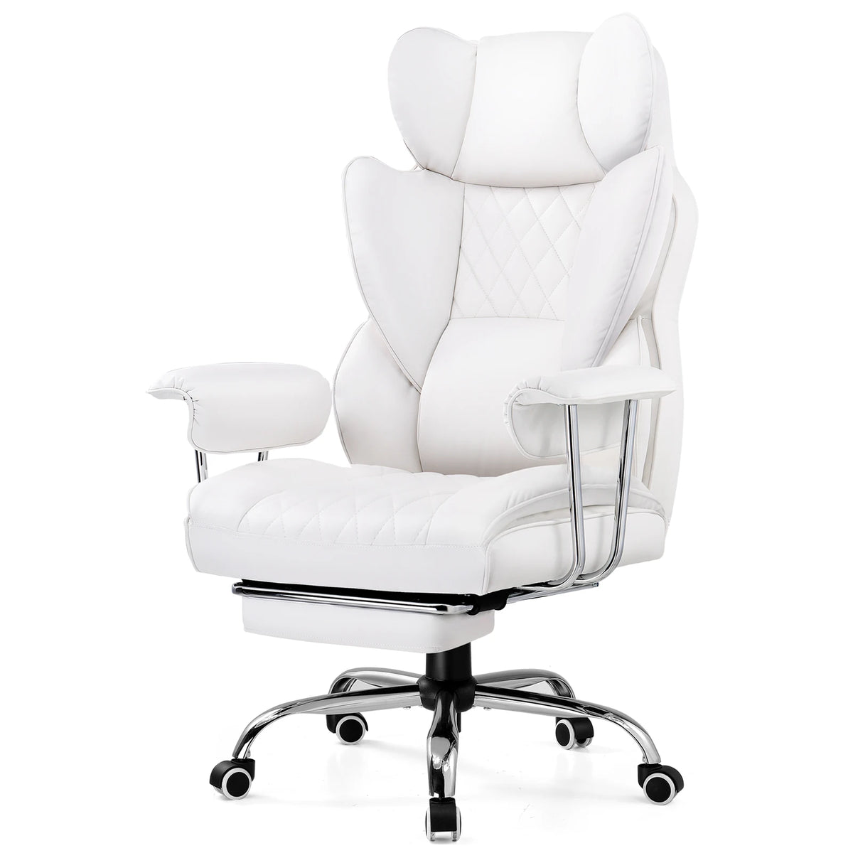 Comhoma Ergonomic Gaming Chair With Footrest And Lumbar Support