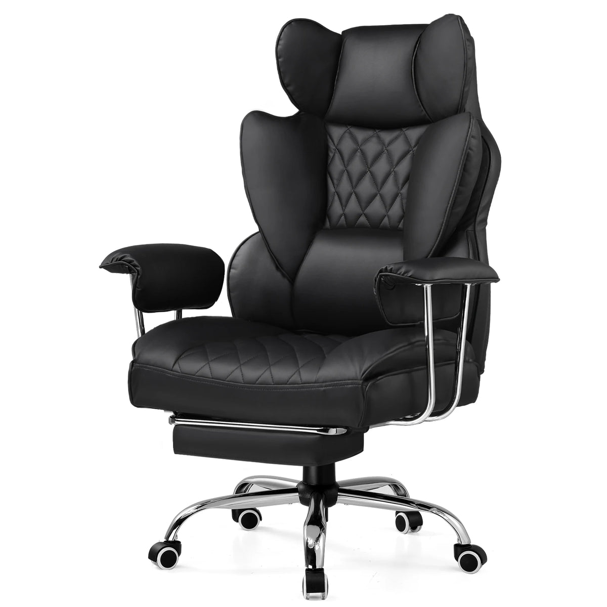 Comhoma Ergonomic Gaming Chair With Footrest And Lumbar Support