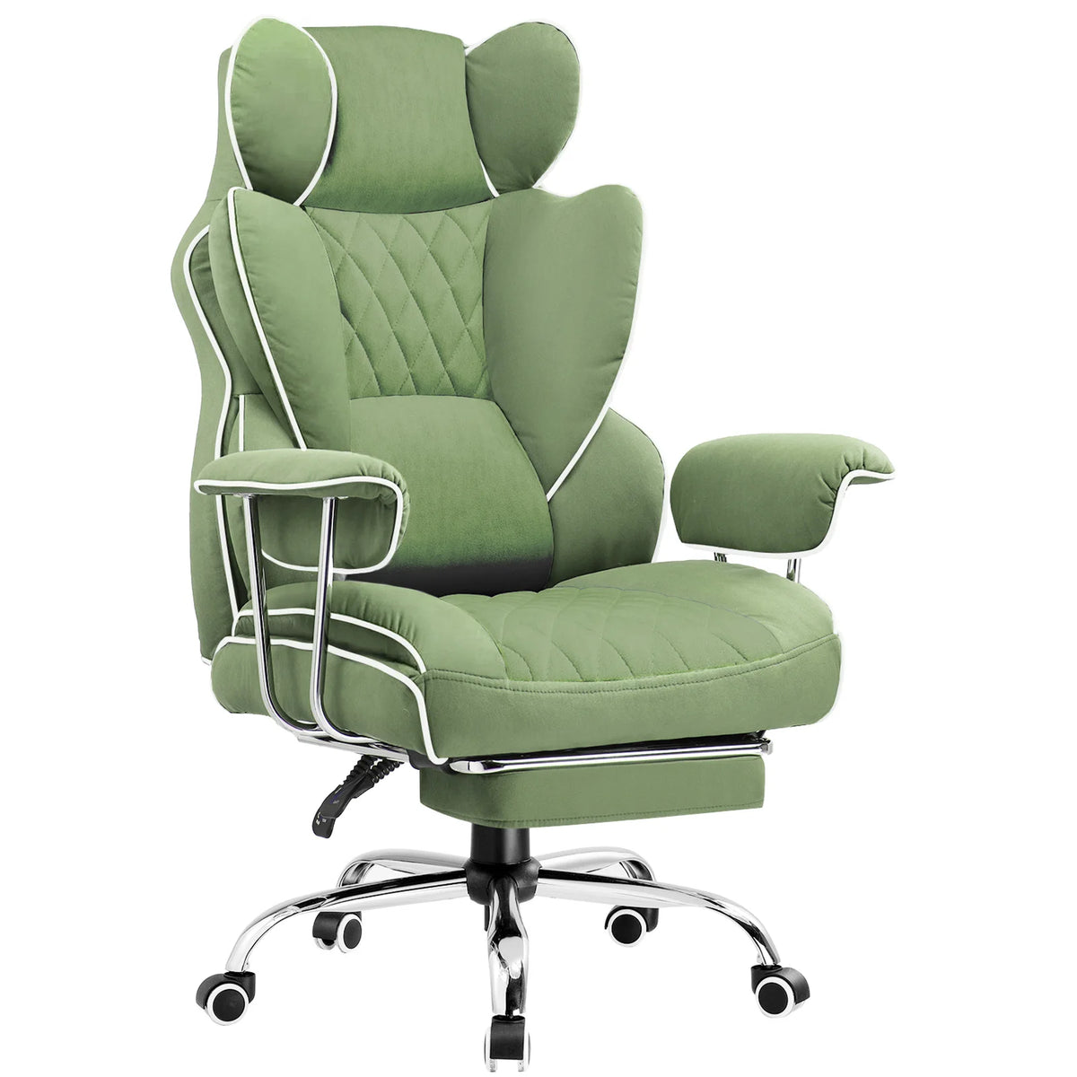 Comhoma Ergonomic Gaming Chair With Footrest And Lumbar Support