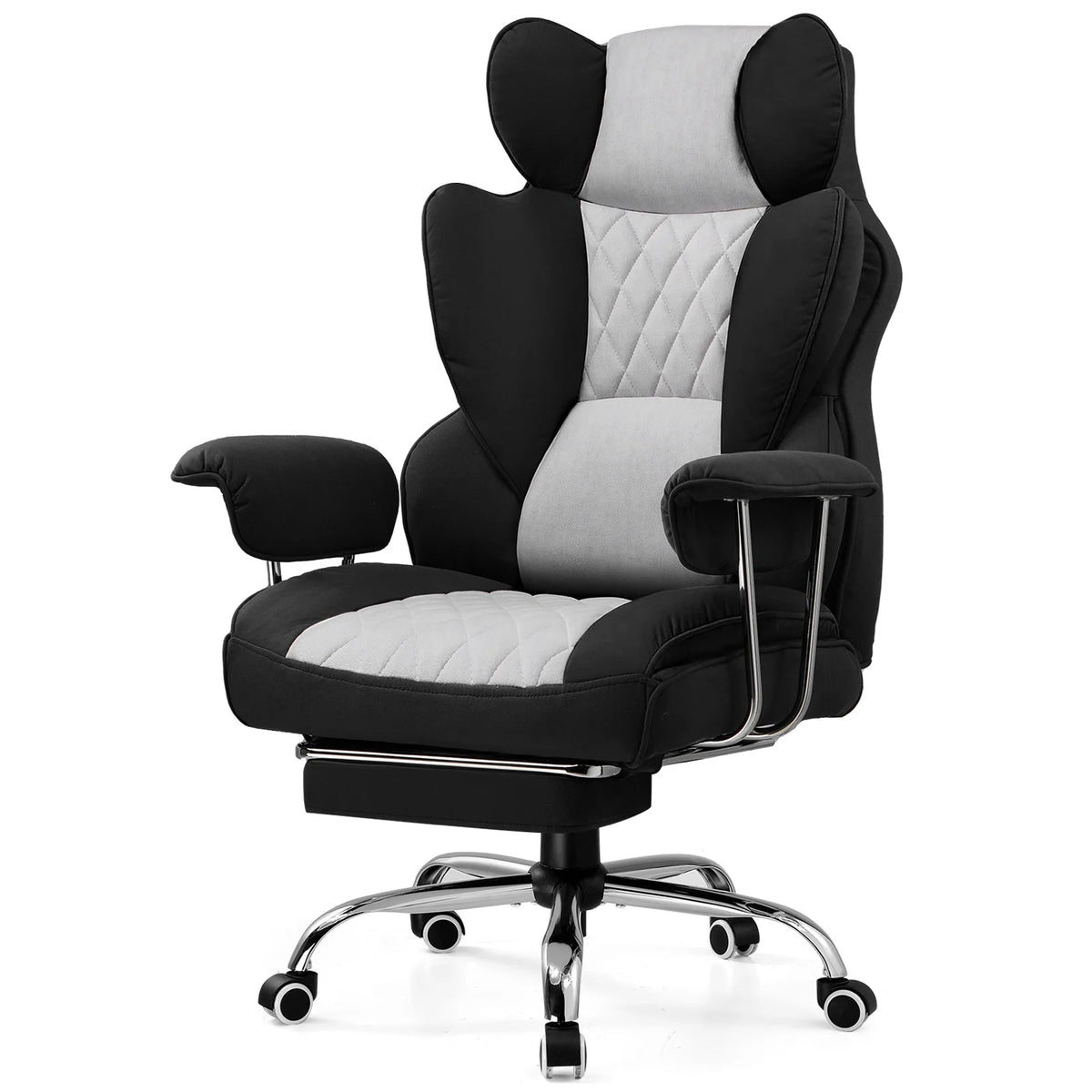 Comhoma Ergonomic Gaming Chair With Footrest And Lumbar Support