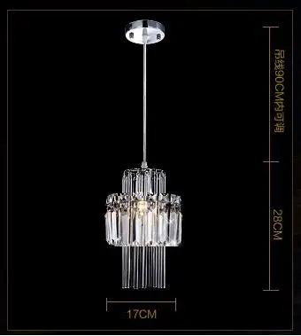 GreeLustr Modern Crystal LED Chandelier Pendant Ceiling Light
