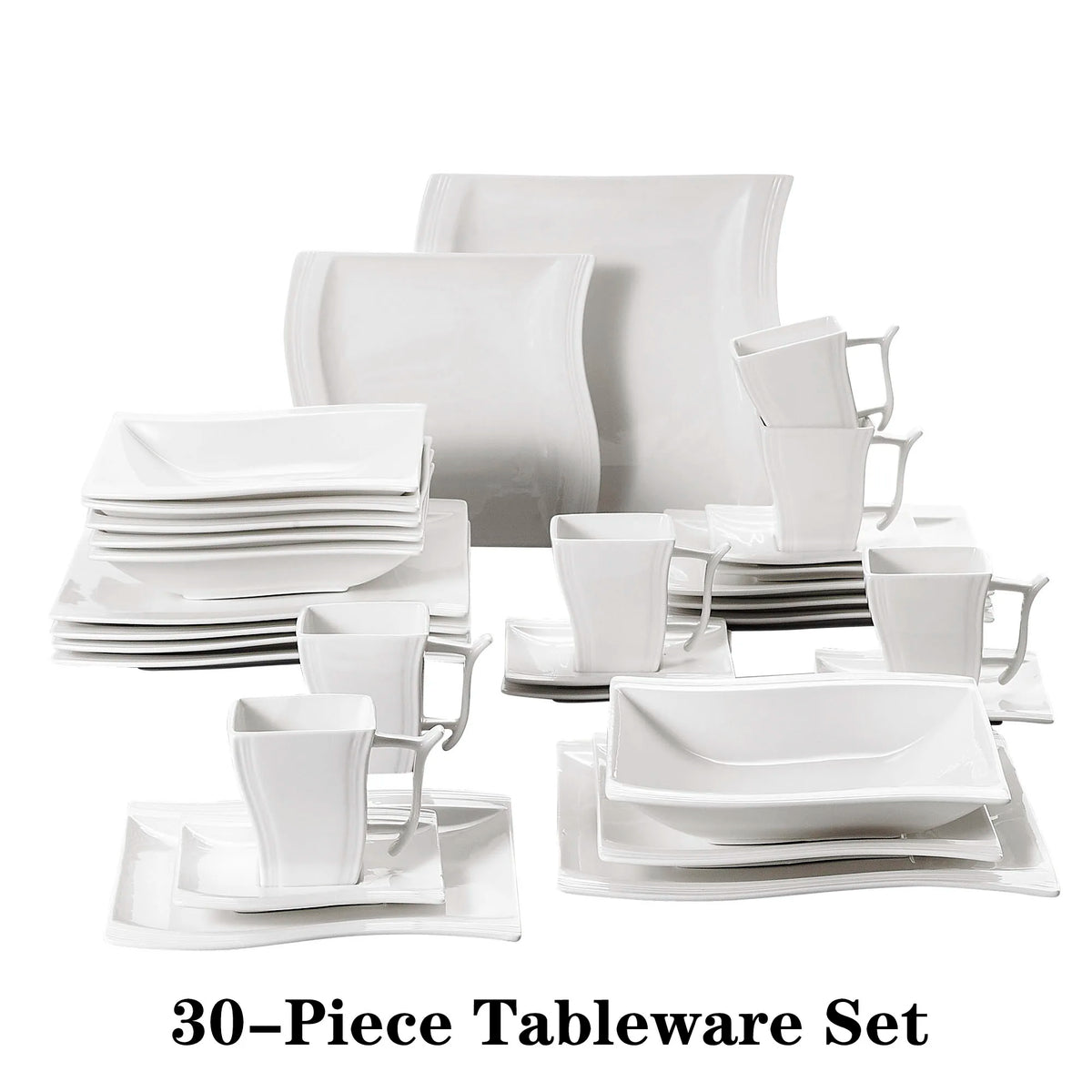 Malacasa Flora Ceramic Dinnerware Set For Home Dining Tables