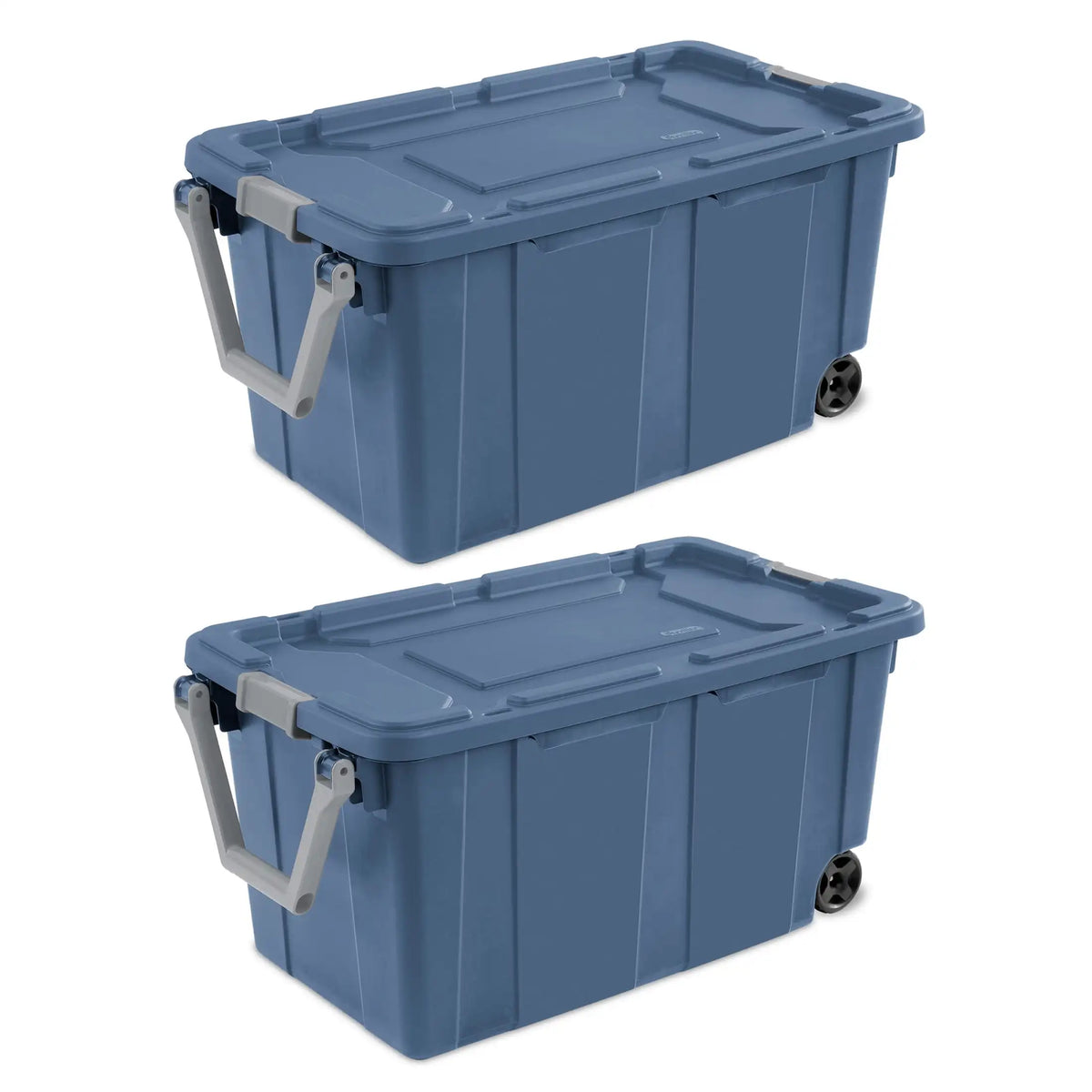 Sterilite Industrial Wheeled Storage Tote With Secure Handle