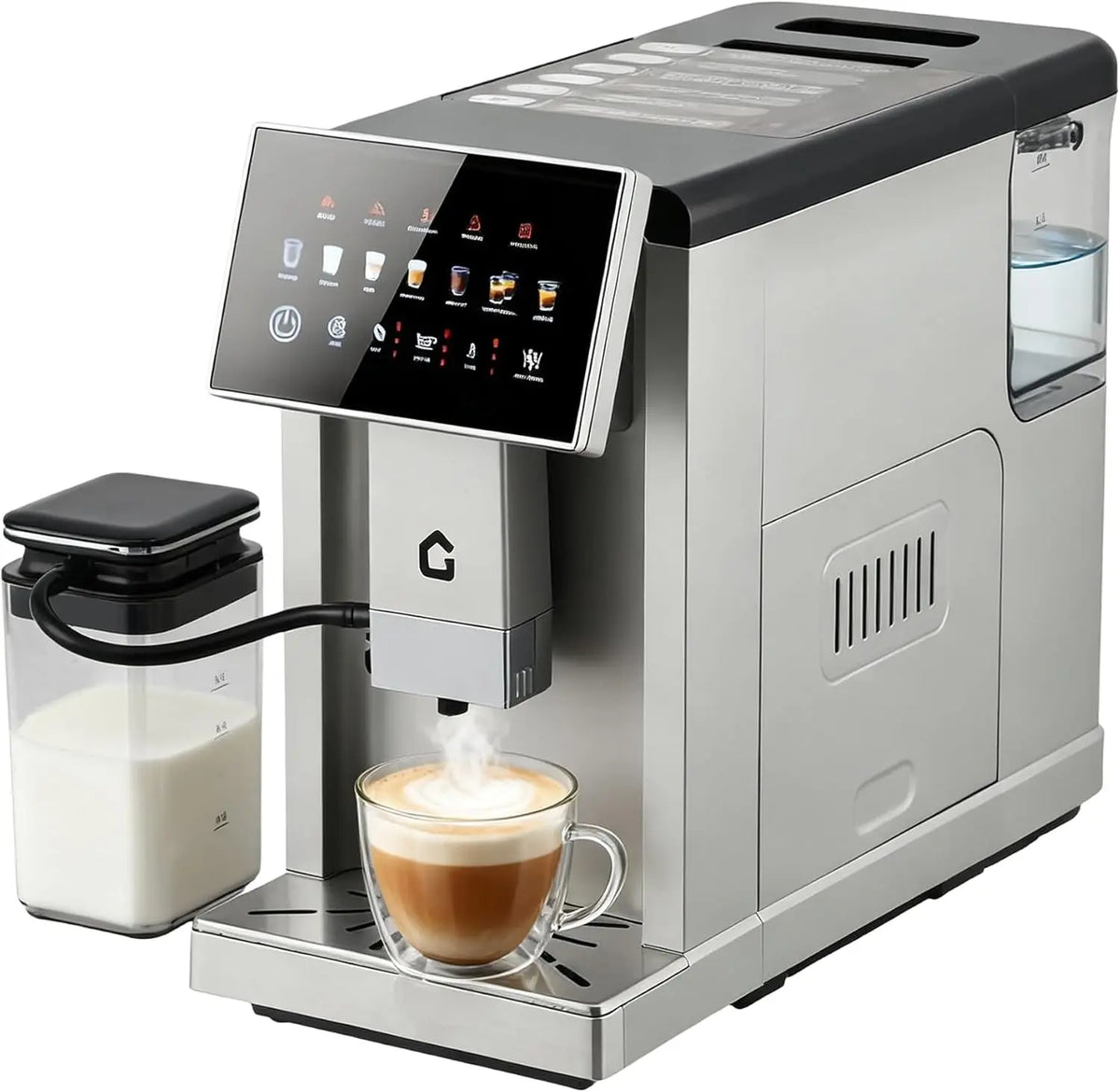 Acekool Fully Automatic Espresso Coffee Maker With Milk Frother