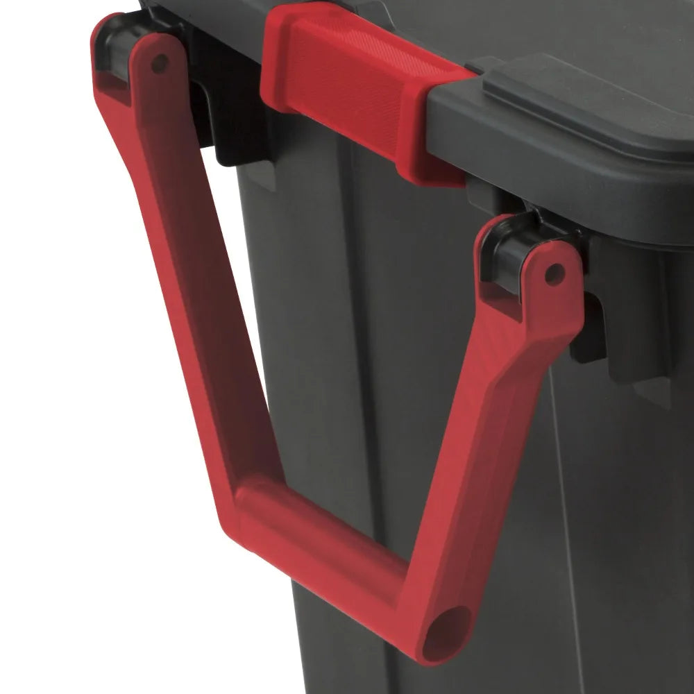 Sterilite Industrial Wheeled Storage Tote With Secure Handle