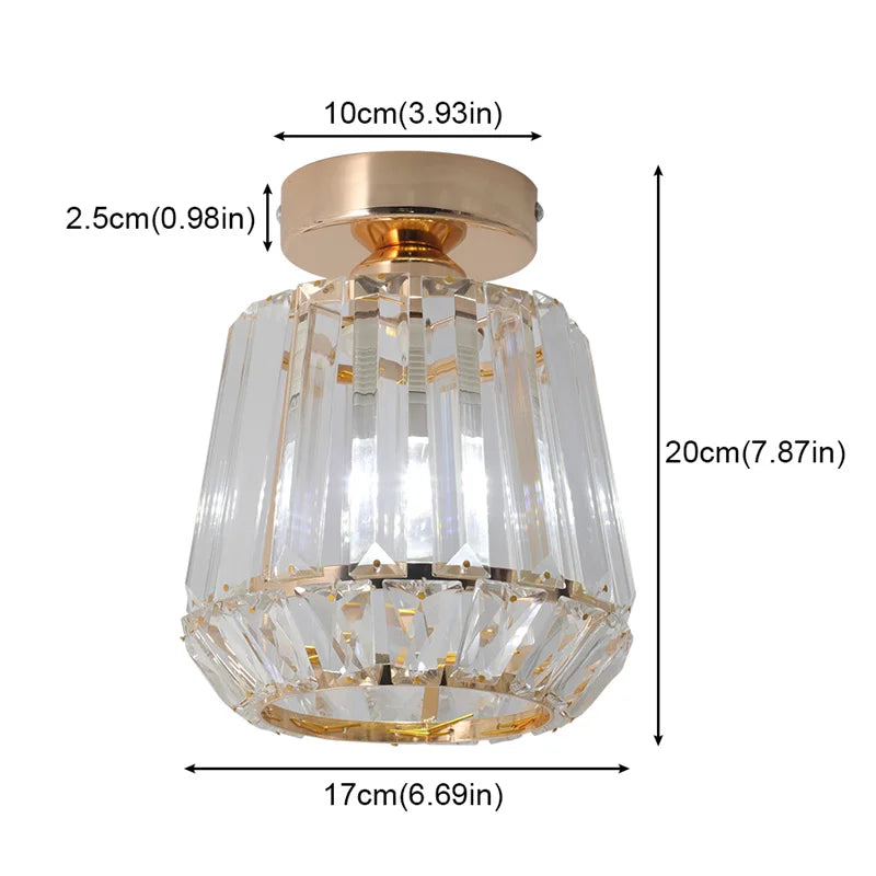 GreeLustr Modern Crystal LED Chandelier Pendant Ceiling Light
