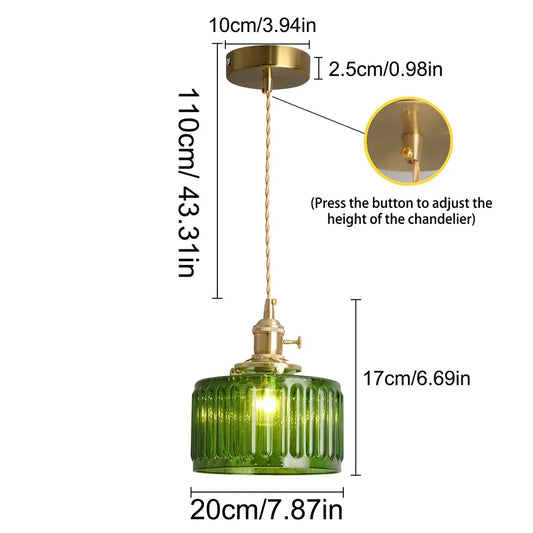 VETRULUS Modern Crystal Pendant Light Chandelier Ceiling Fixture