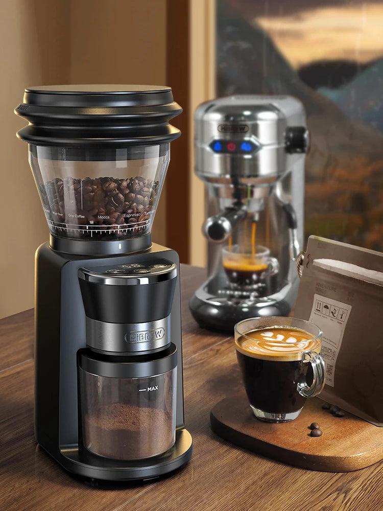 HiBREW Automatic Burr Coffee Grinder With 34 Adjustable Gears