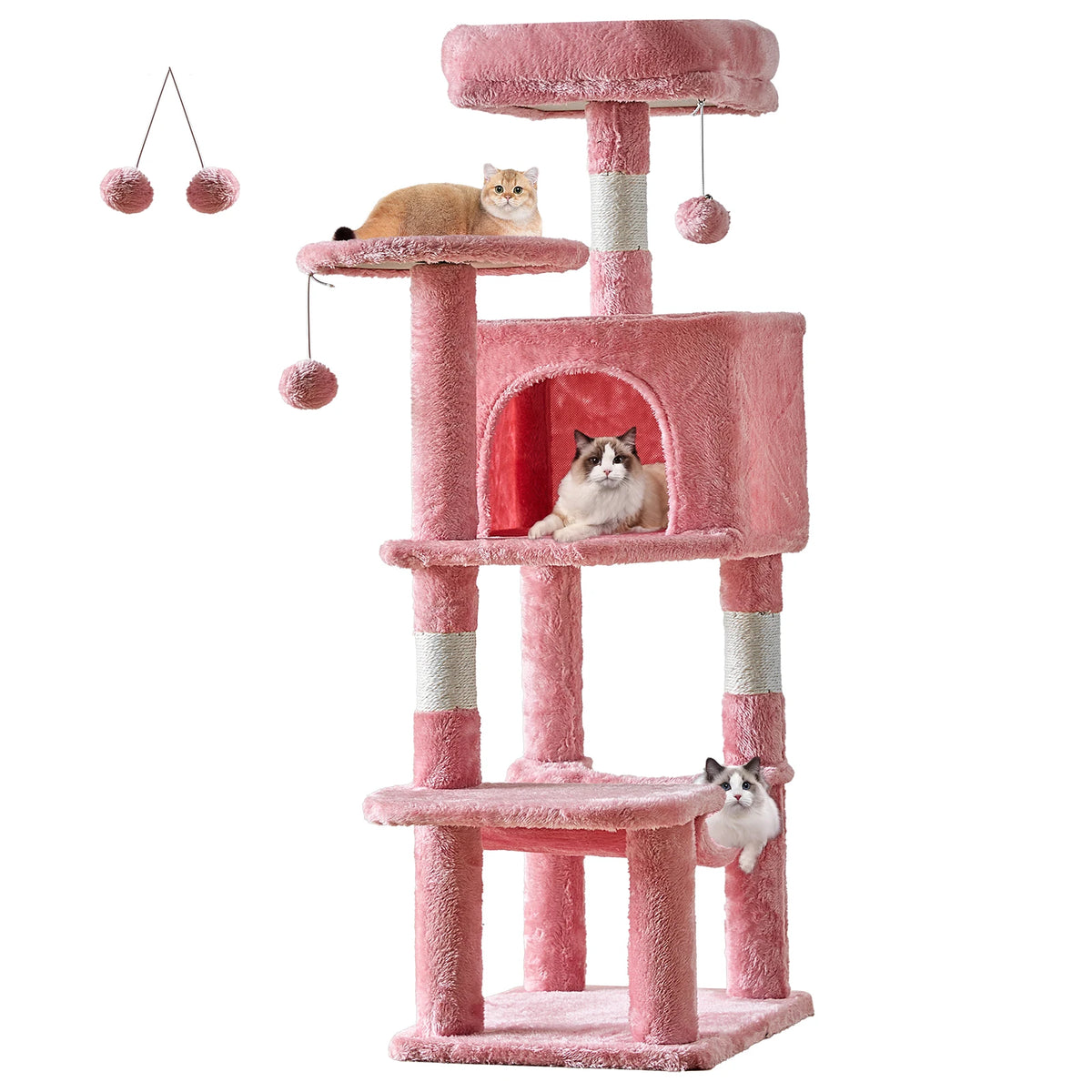 JHK Multi Level Cat Tree With Sisal Scratching Posts