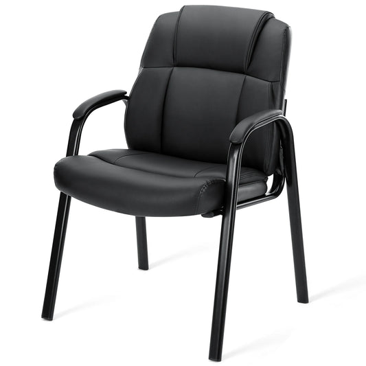 MCQ Ergonomic PU Leather Office Chair With Padded Backrest