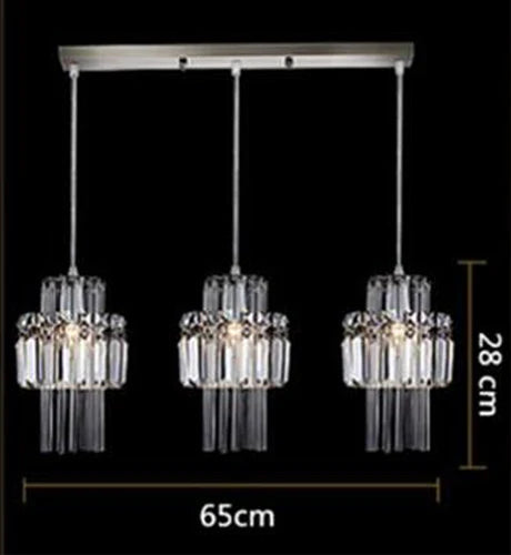 GreeLustr Modern Crystal LED Chandelier Pendant Ceiling Light