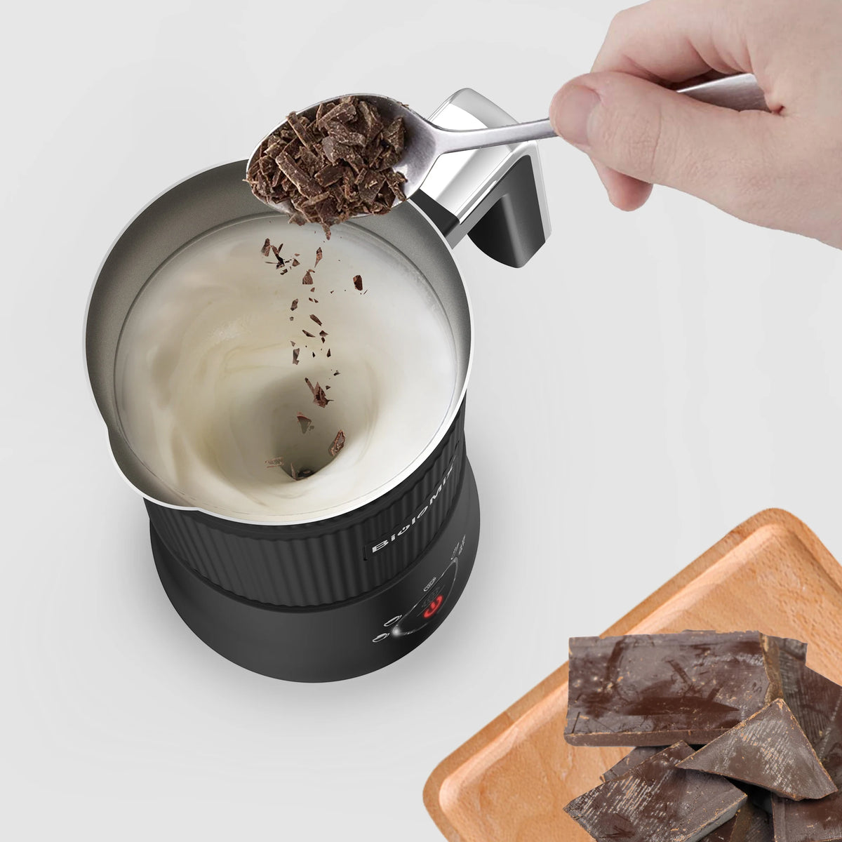 BioloMix Automatic 5 In 1 Detachable Milk Frother Steamer