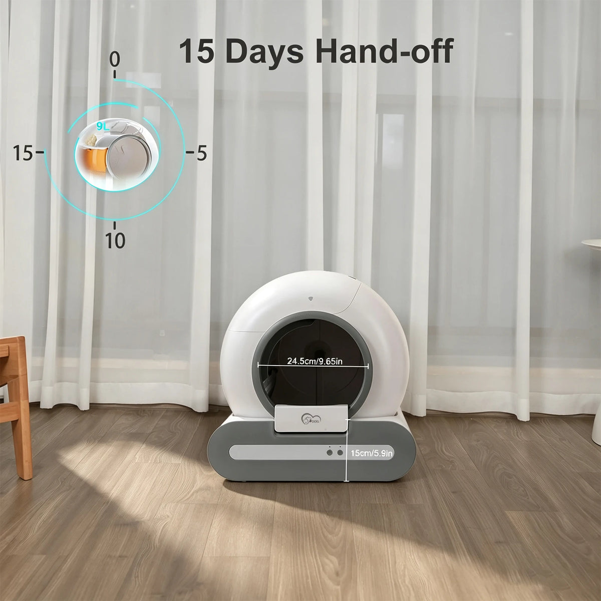 DOEL Smart Self Cleaning Automatic Cat Litter Box With App Control