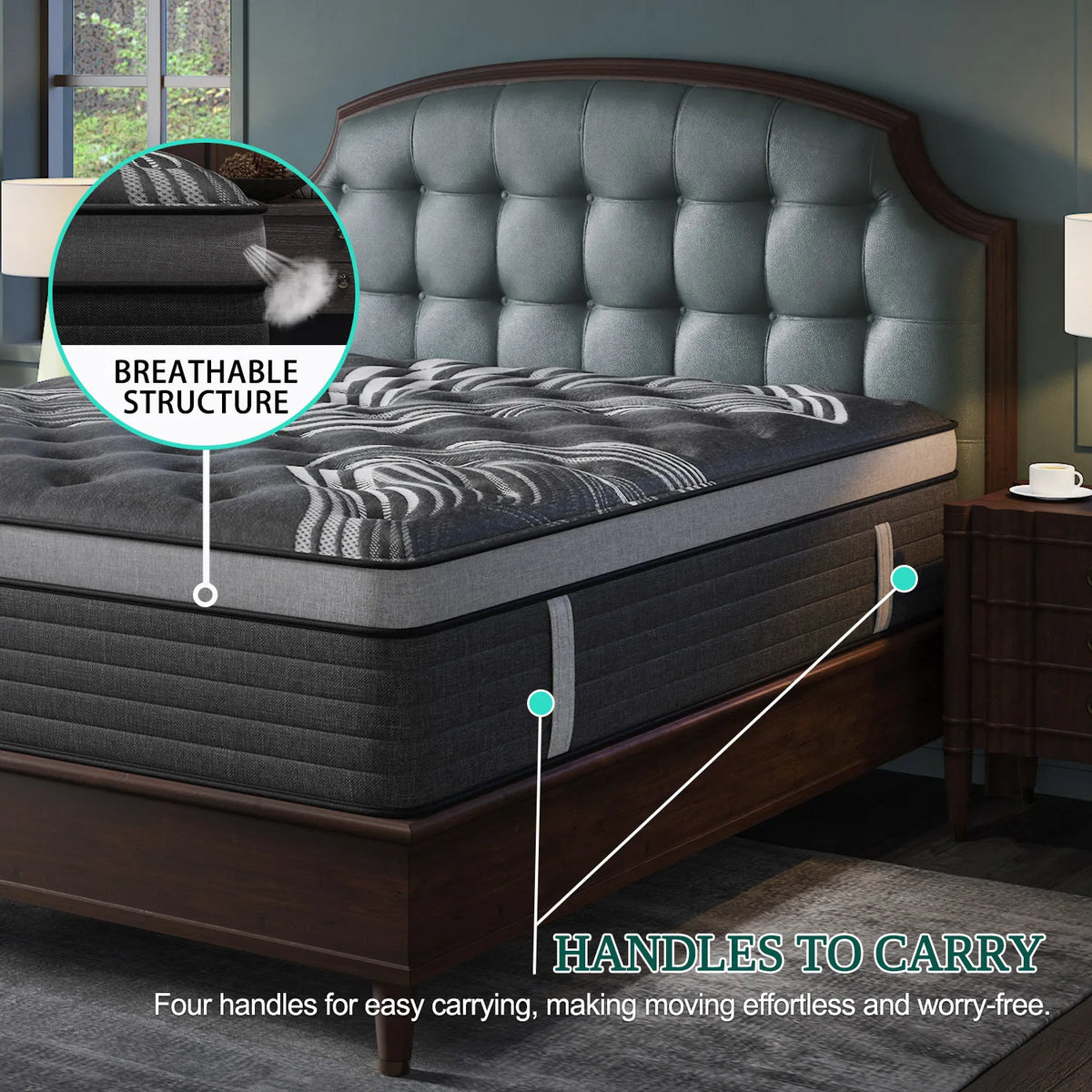 Sweetlove Hybrid Pocket Spring Gel Memory Foam Mattress Motion Isolation