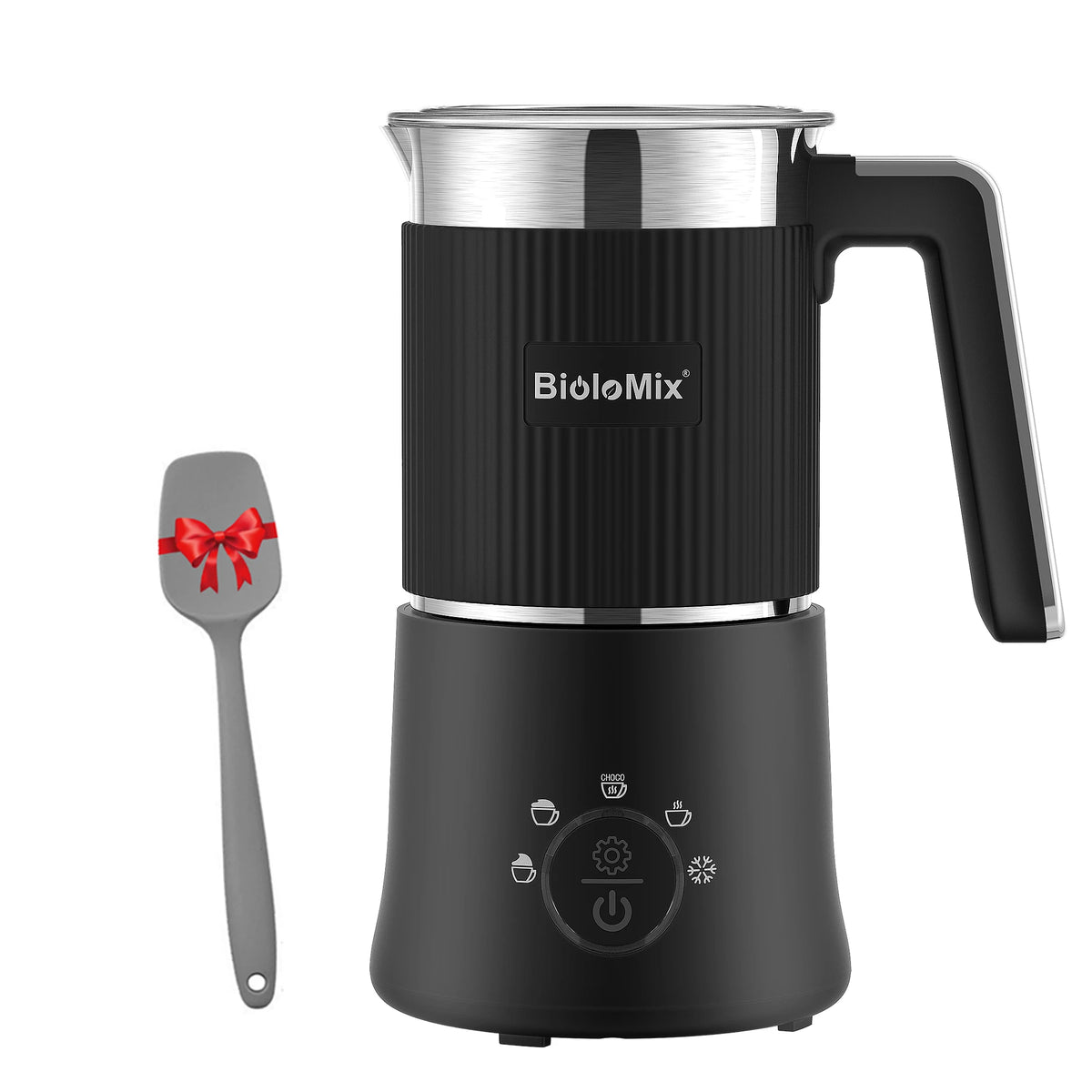 BioloMix Automatic 5 In 1 Detachable Milk Frother Steamer