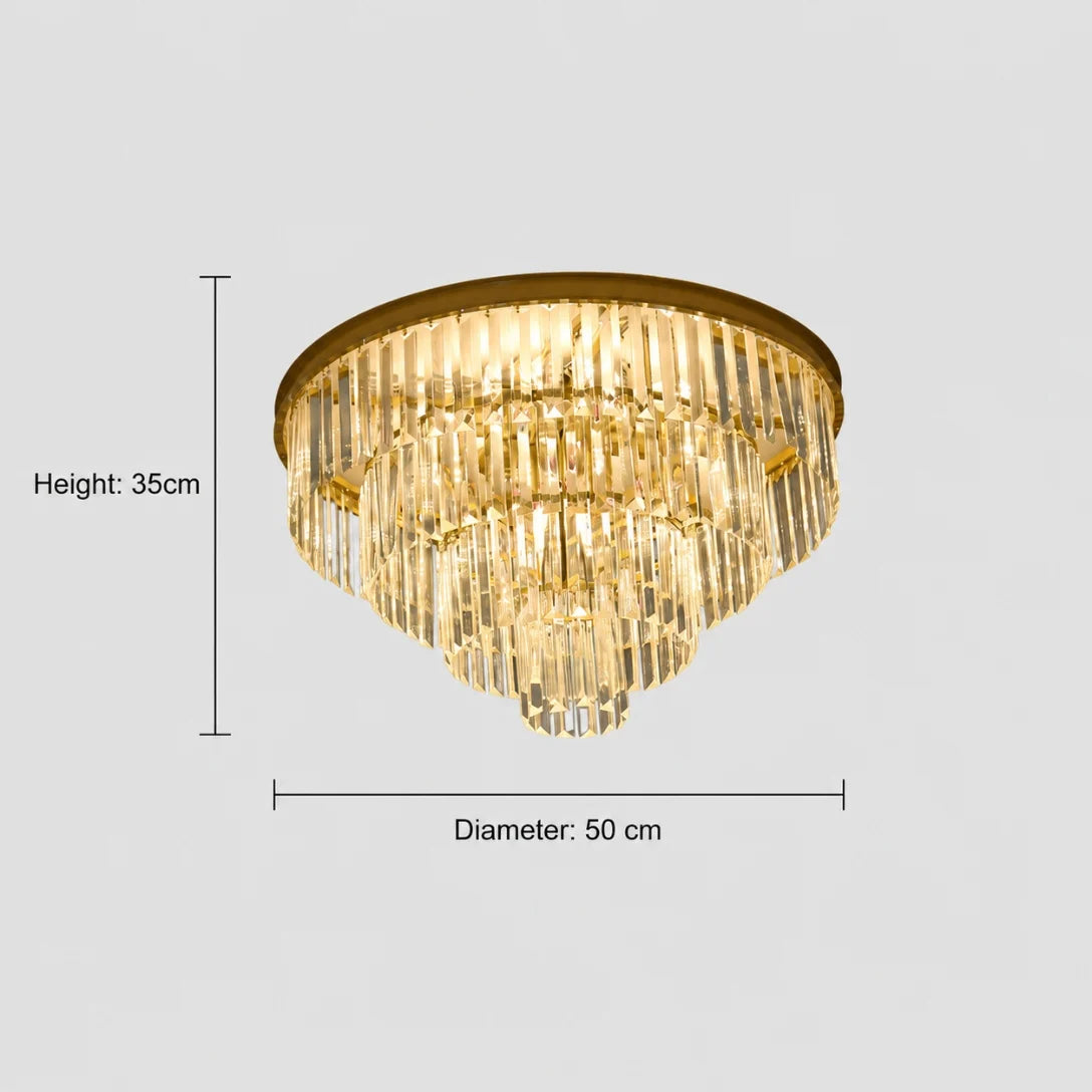 GreeLustr Modern Crystal Chandelier Ceiling Light For Living Room