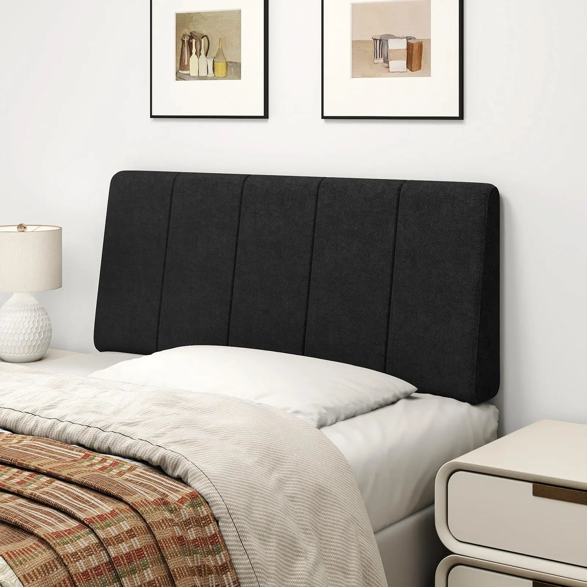 XIUWO Upholstered Linen Headboard Modern Bedroom Furniture