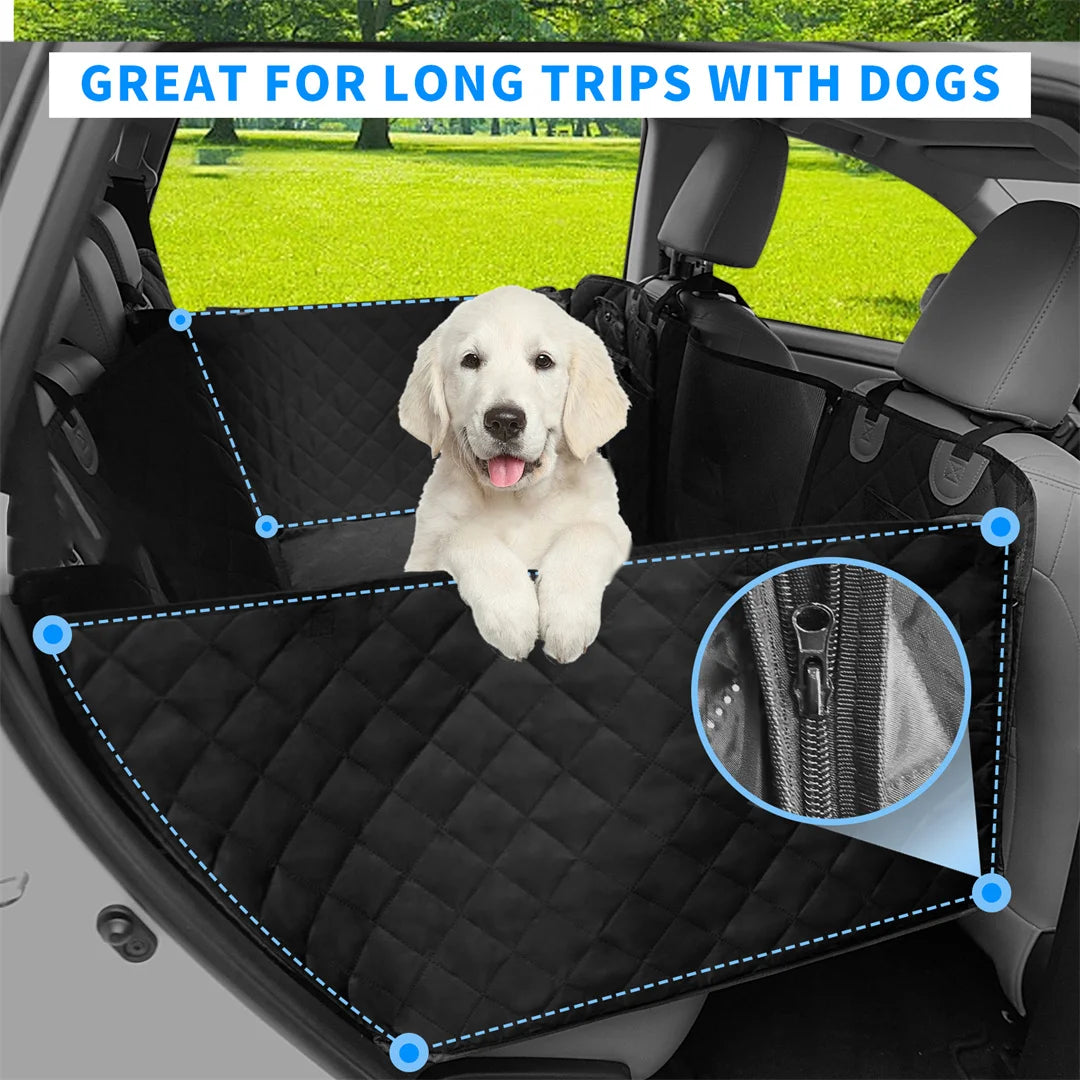 BINGOPAW Waterproof Dog Car Seat Cover With Hammock Extender