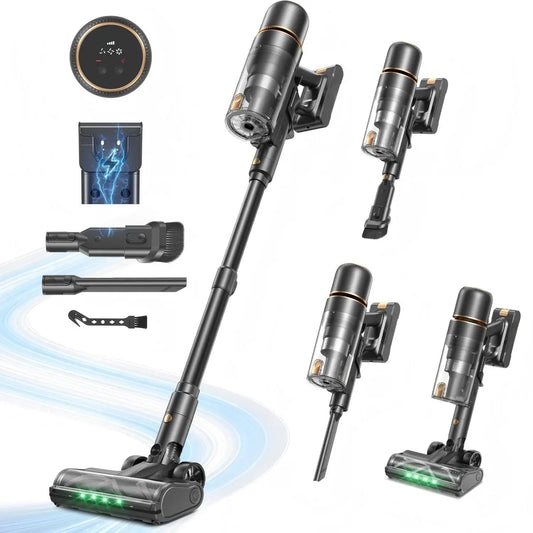Vactek Cordless Stick Vacuum With HEPA Filter And Digital Display