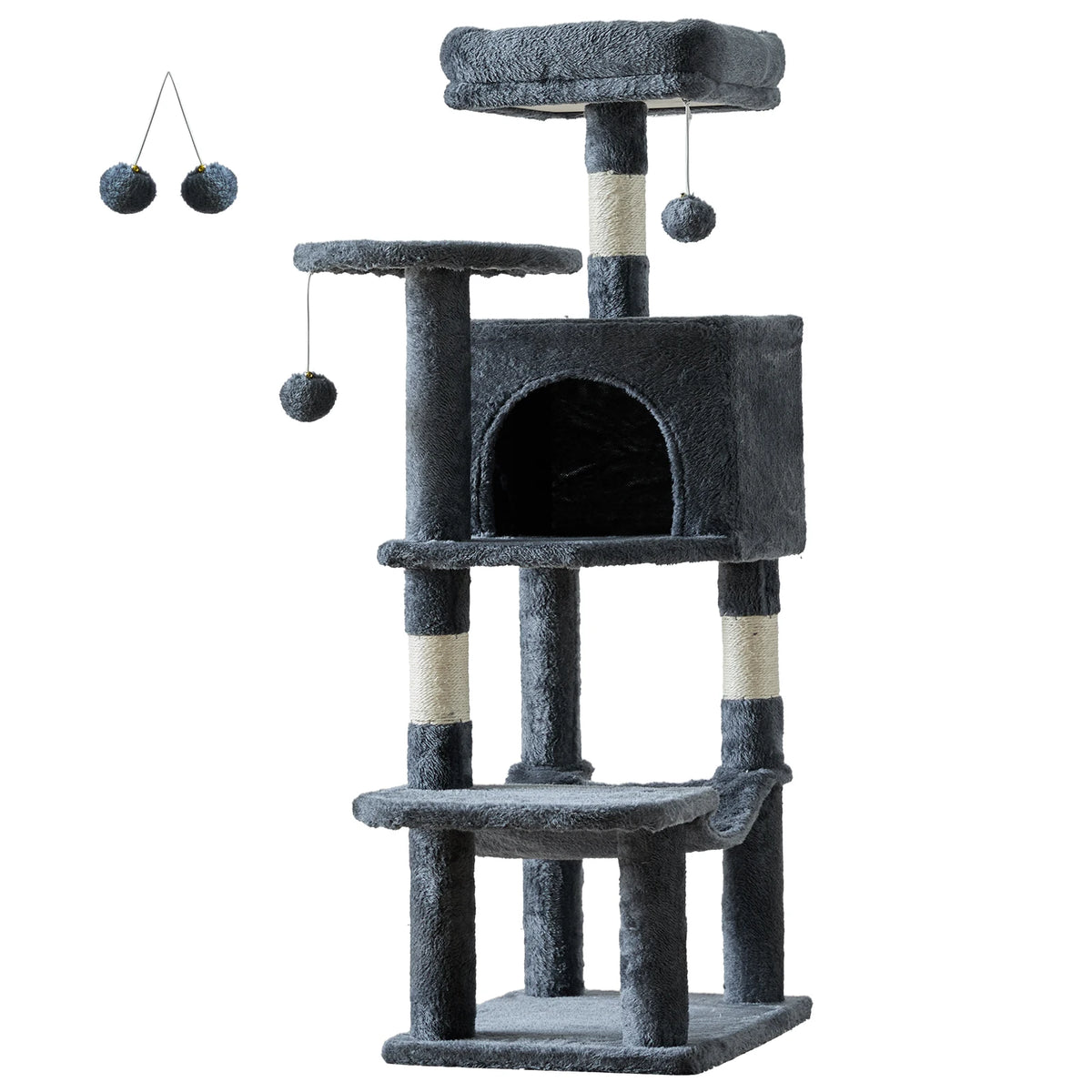 JHK Multi Level Cat Tree With Sisal Scratching Posts