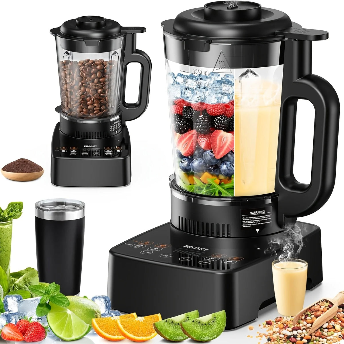 Prasky Professional Heating Blender For Smoothies And Soups