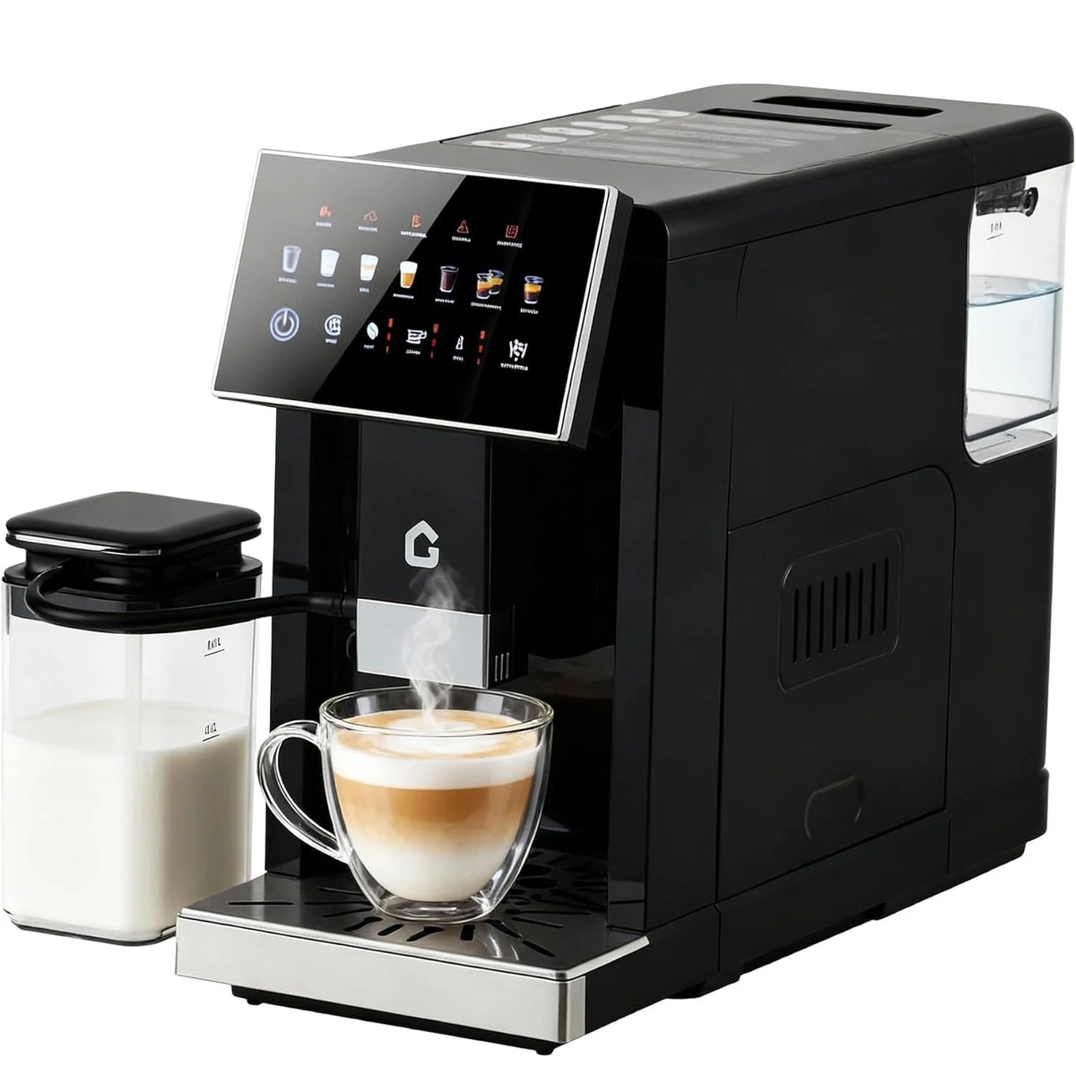 Acekool Fully Automatic Espresso Coffee Maker With Milk Frother