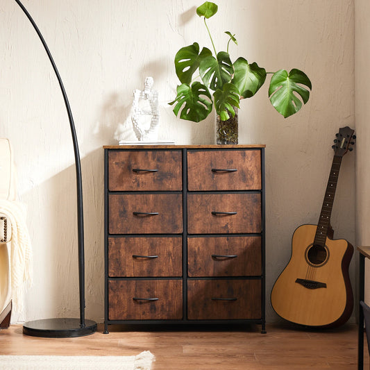 MCQ Fabric Eight Drawer Living Room Storage Dresser Cabinet