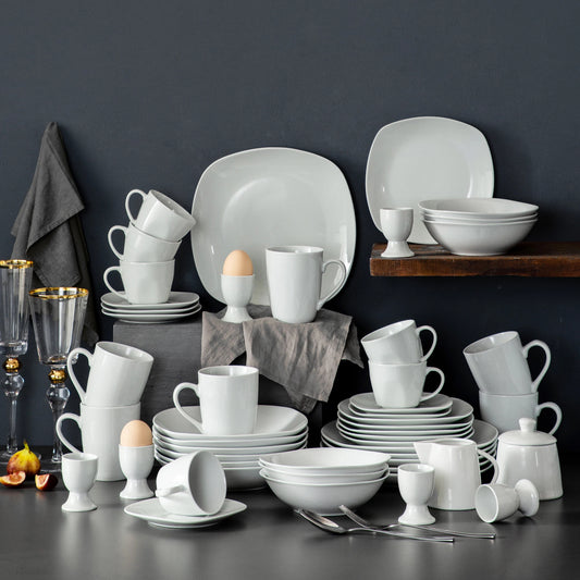 Malacasa Classic Porcelain Dinner Set For Home Dining