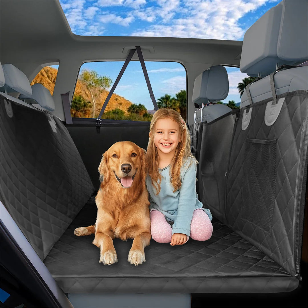 BINGOPAW Waterproof Dog Car Seat Cover With Hammock Extender