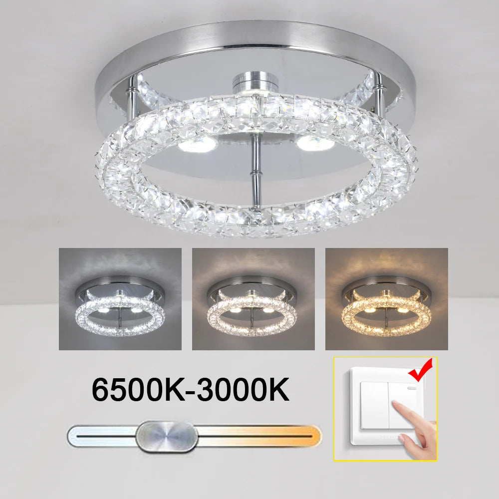 Vetrulus Modern Led Crystal Chandelier For Living Rooms