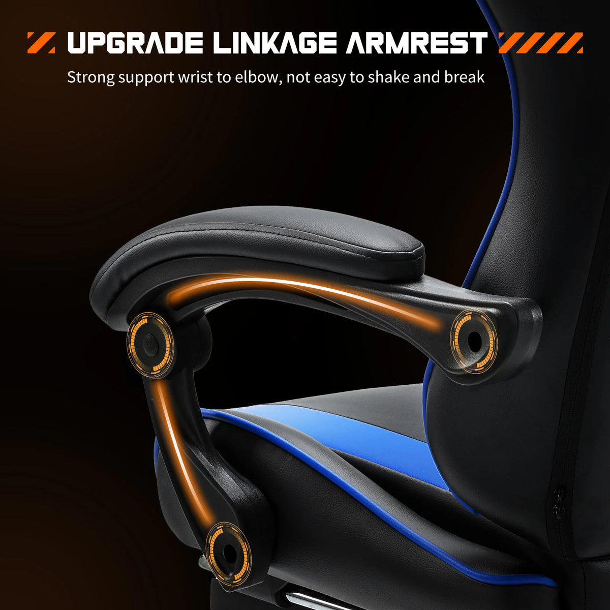 JHK Ergonomic Racing Gaming Chair With Adjustable Lumbar Support