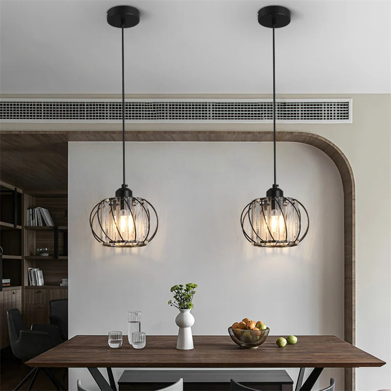 GreeLustr Modern Crystal LED Chandelier Pendant Ceiling Light