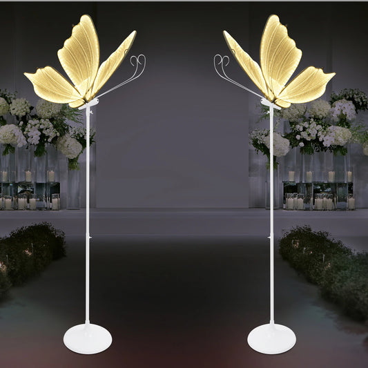 Romantic Butterfly Floor Lamp Creative LED Wedding Decoration Light