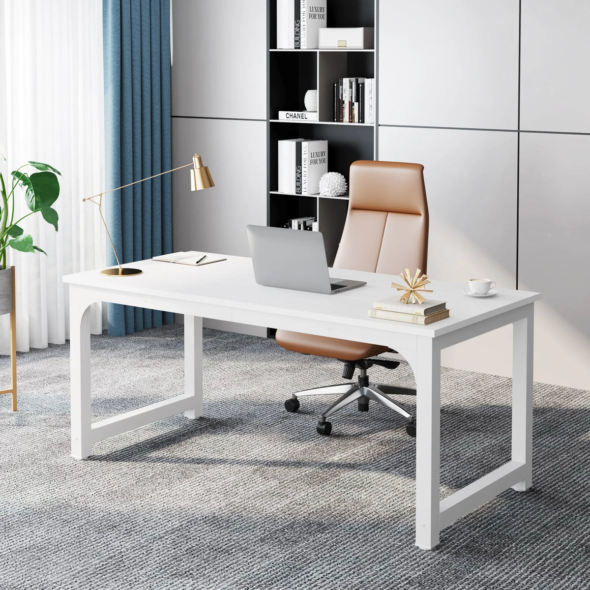 Tribesigns Modern Wooden Computer Desk For Home Office