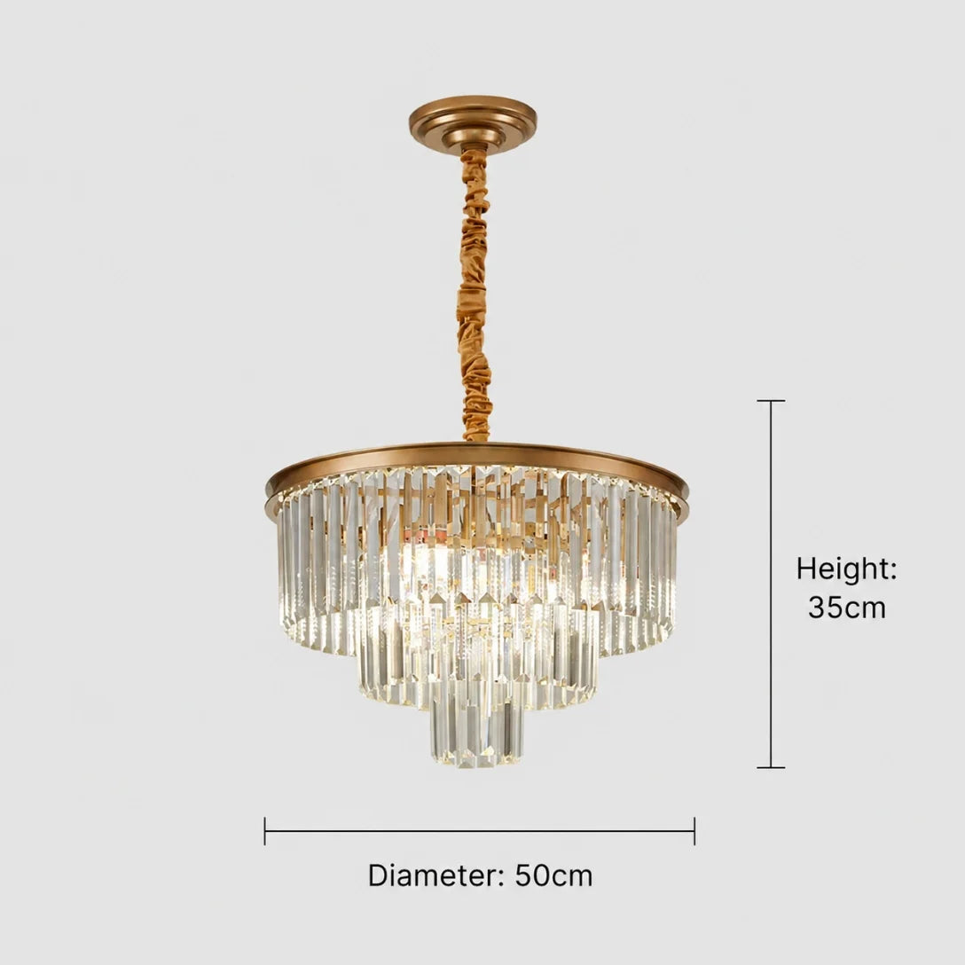 GreeLustr Modern Crystal Chandelier Ceiling Light For Living Room