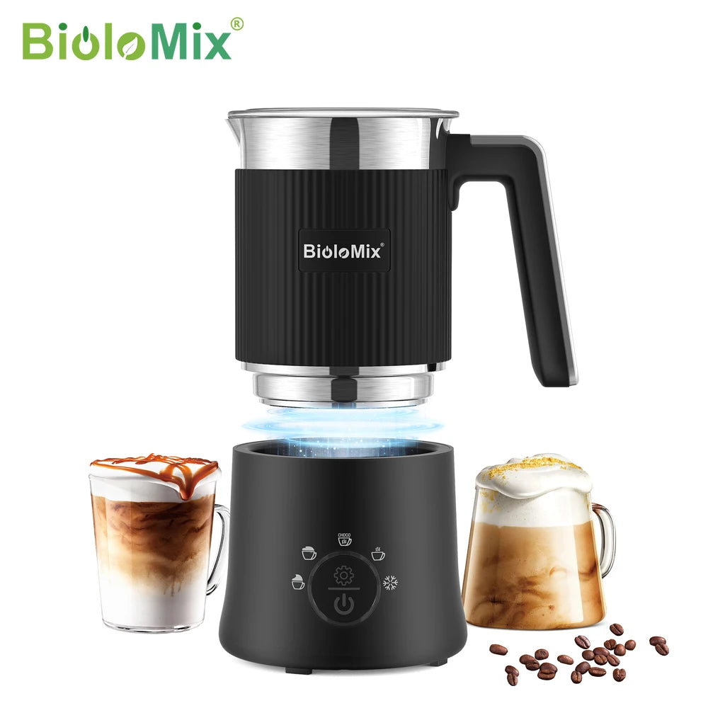 BioloMix Automatic 5 In 1 Detachable Milk Frother Steamer