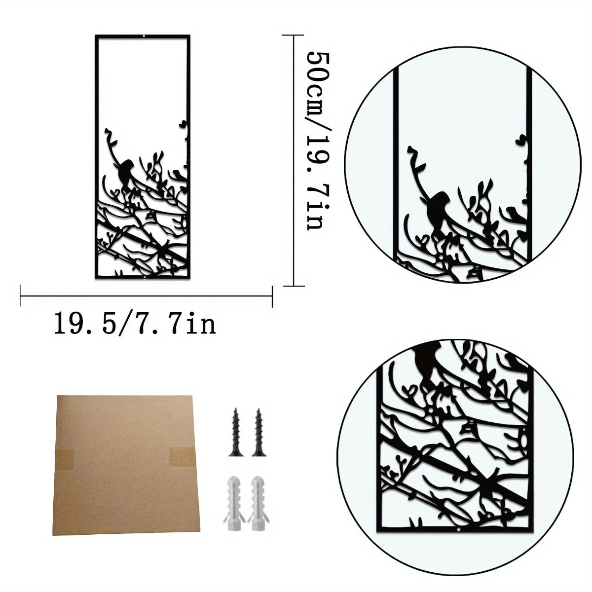 Modern Tree Of Life Metal Wall Decor For Home Office