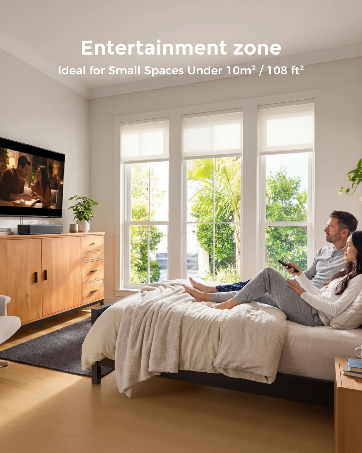 Ultimea Compact 2.1 Channel TV Soundbar With Bluetooth Subwoofer