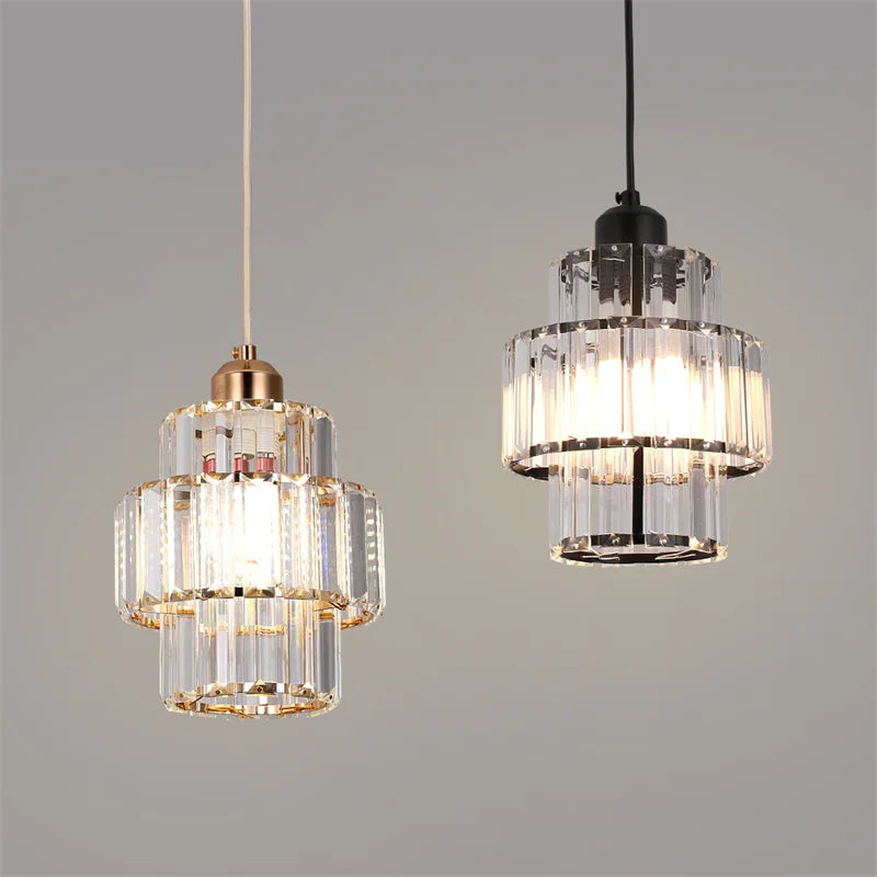 GreeLustr Modern Crystal LED Chandelier Pendant Ceiling Light