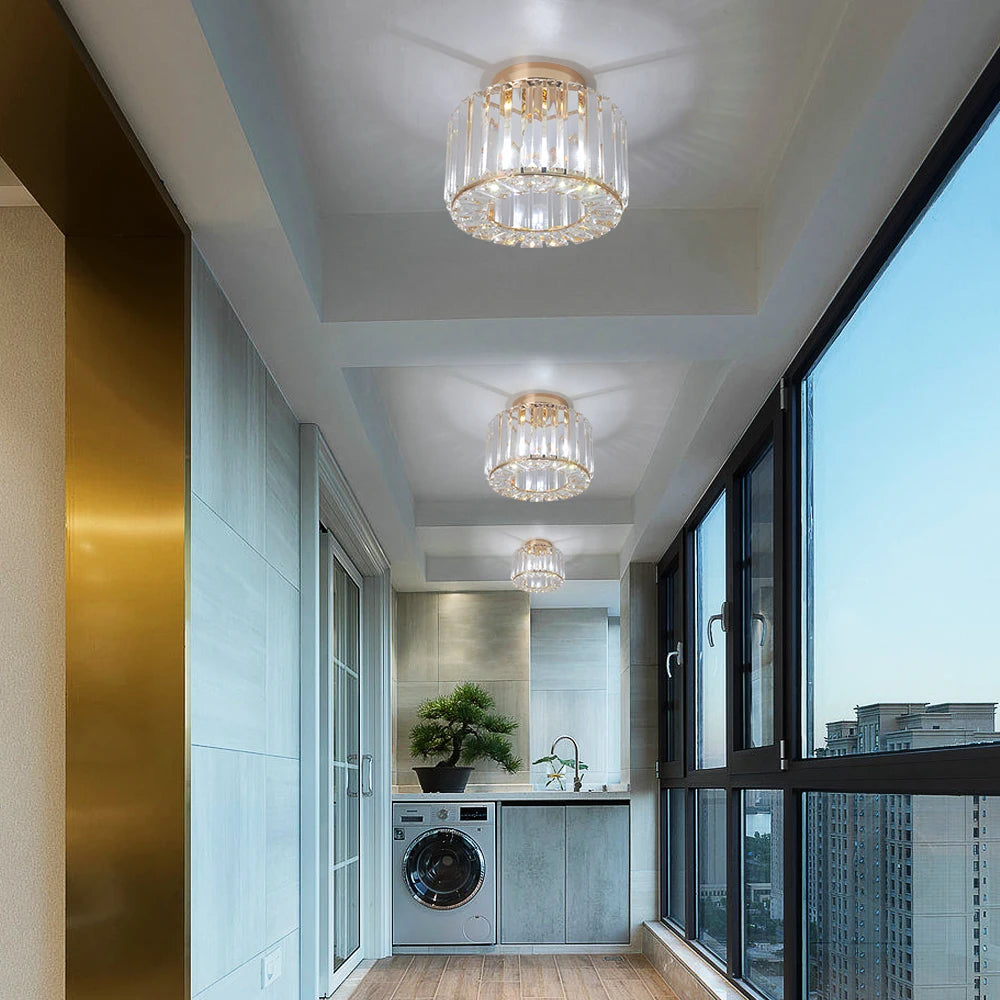 GreeLustr Modern LED Crystal Pendant Chandelier Ceiling Light