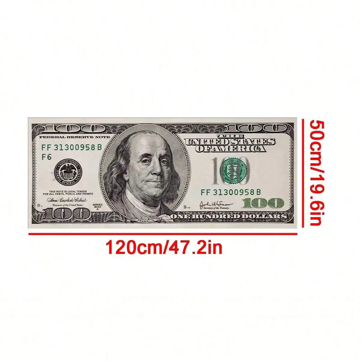 1pc Interesting Portrait & Dollar Bill Pattern Rug, Modern Creative Cartoon INS Style American Elements Rectangle Soft Area Carpet, Applicable For Outdoor, Entrance, Living Room, Bedroom, Laundry Room, Bathroom, Game Room, Wa