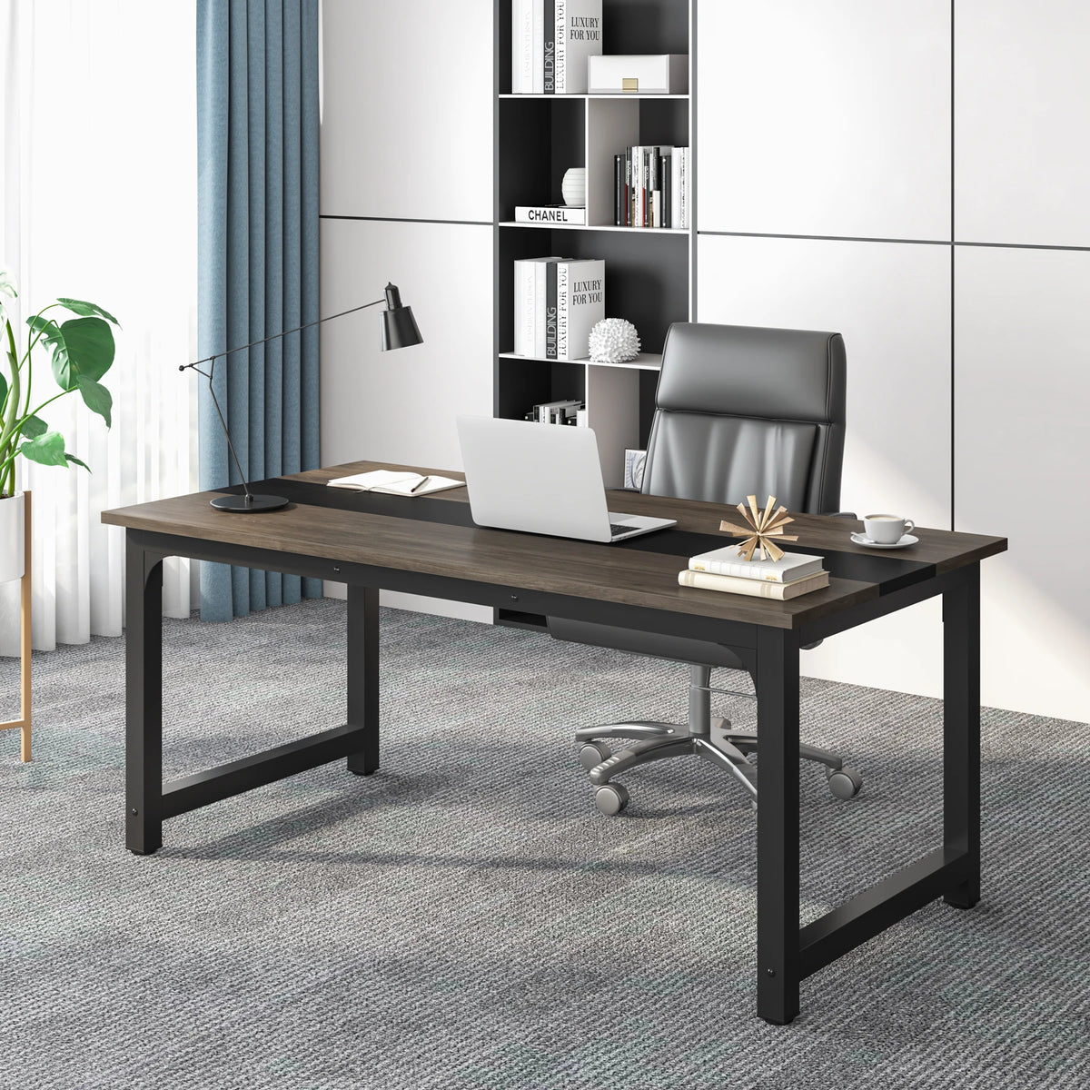Tribesigns Modern Wooden Computer Desk For Home Office