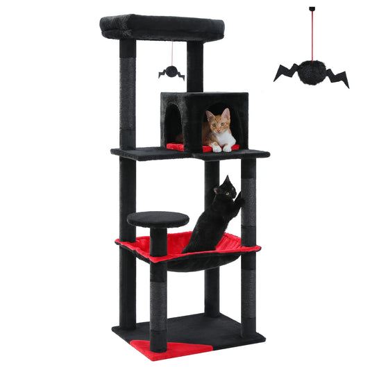 PAWZ Road Gothic Cat Tower With Sisal Posts And Hammock