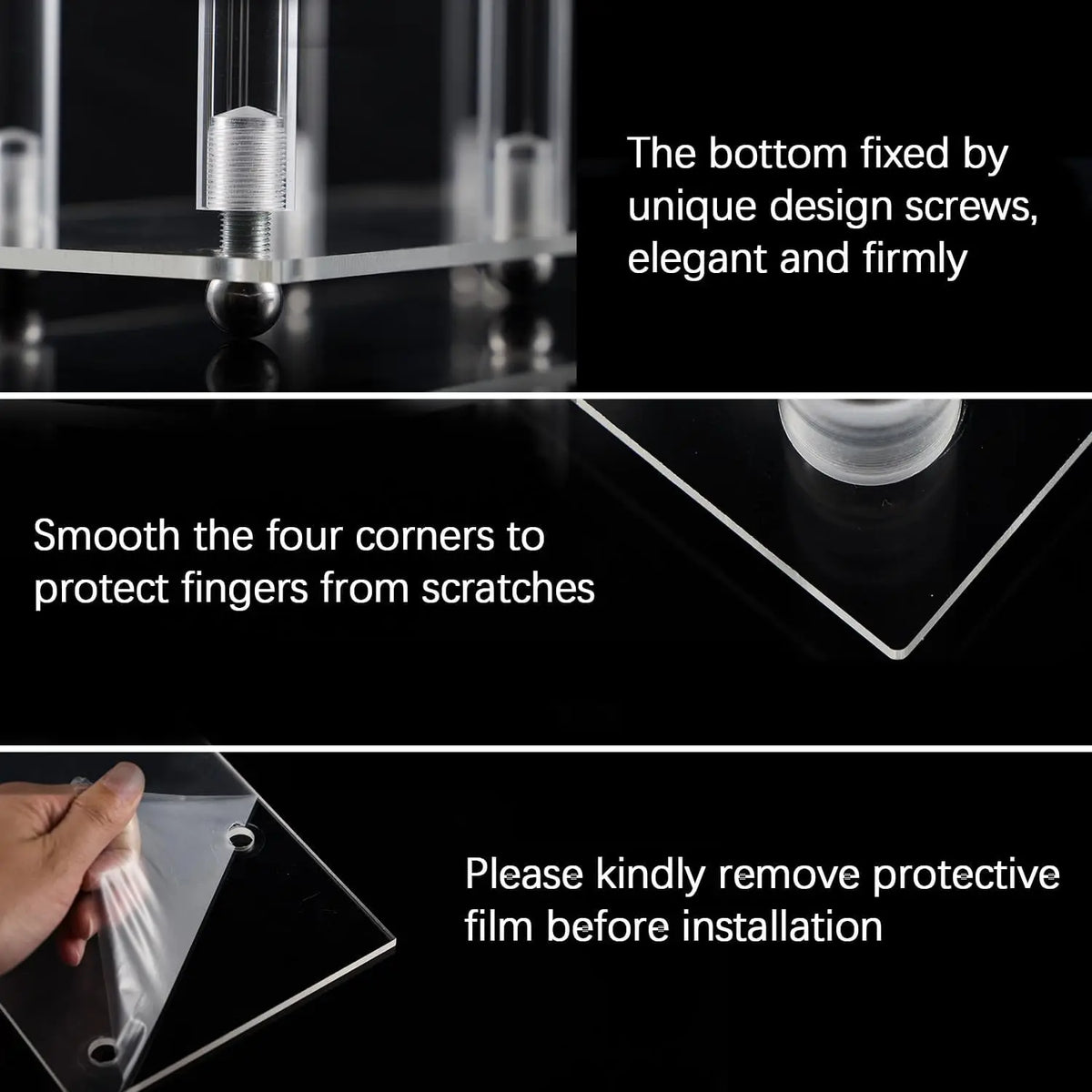 VINCIGANT Seven Arm Acrylic Candelabra For Weddings And Parties