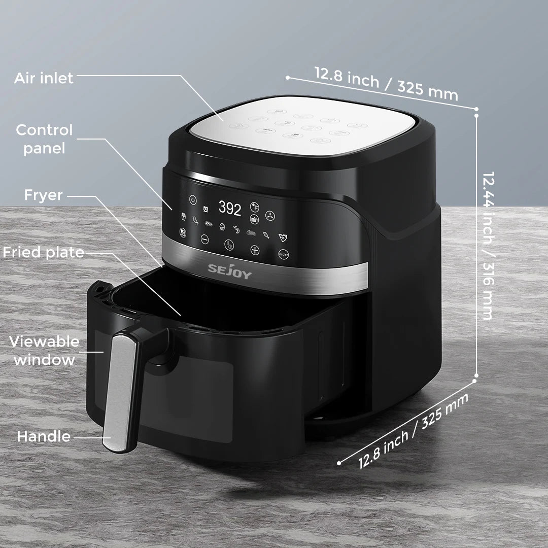 Sejoy Multifunction Air Fryer Oven For Roasting Baking Dehydrating