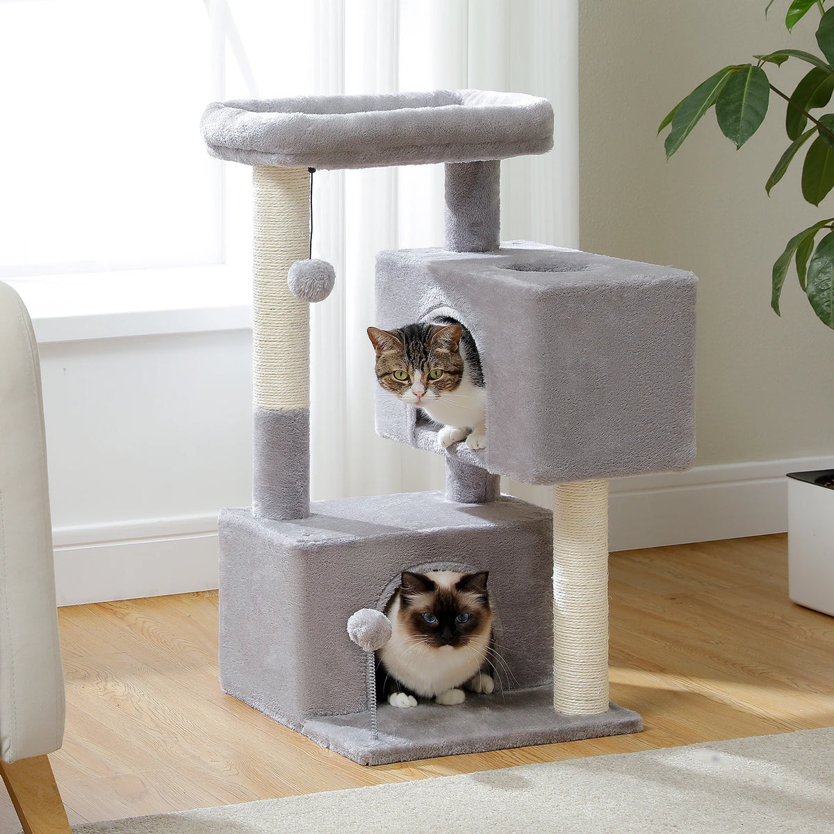 PAWZ Road Indoor Cat Tree Tower With Sisal Scratching Posts